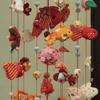 Hanging Hina Doll Goldfish Hanging Medium Size with Display Stand Decoration, Ornament, (90cm Tall),