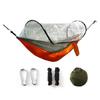 Camping Hammock With Mosquito Gnats Net Breathable Lightweight Portable Single Hammock With Tree Straps Indoor Outdoor Hammock