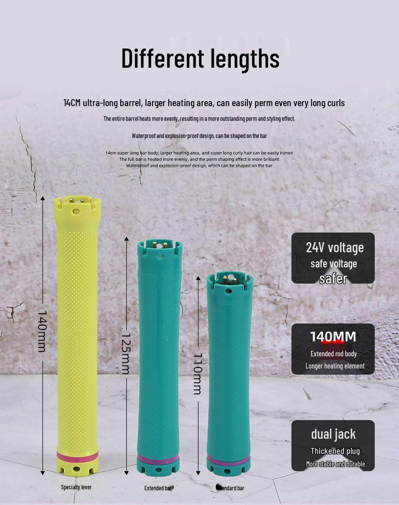 24V Extra Long Digital Perm Rod - 14cm French Bell Curler