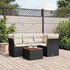 VidaXL Garden Lounge Set with Cushions 5 Pcs, Patio Sofas, Furniture Set, Outdoor Terrace Furniture, Black 3255951
