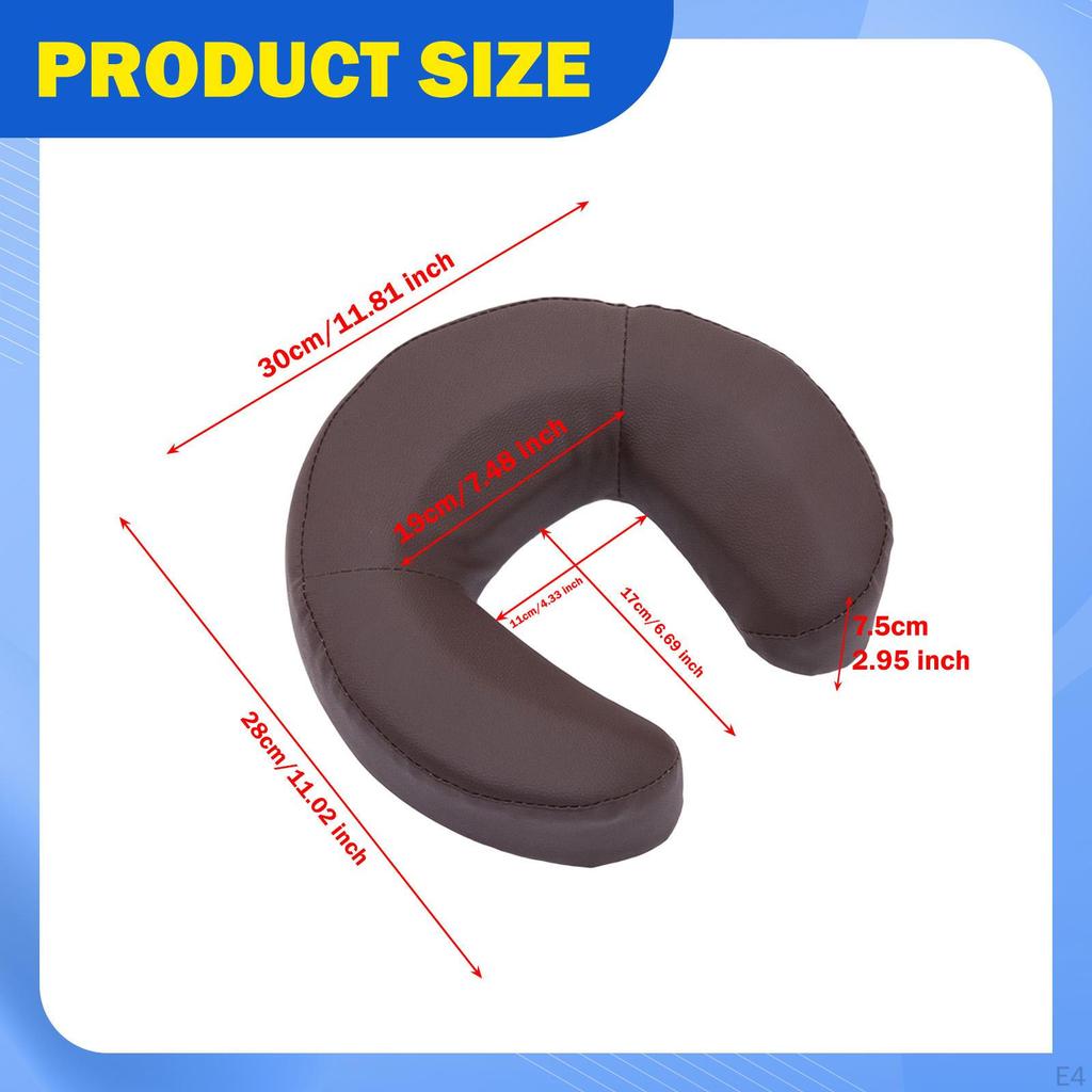 Berceau facial de table de massage réglable de remplacement avec oreiller appui-tête de chaise pour boutique maison salon