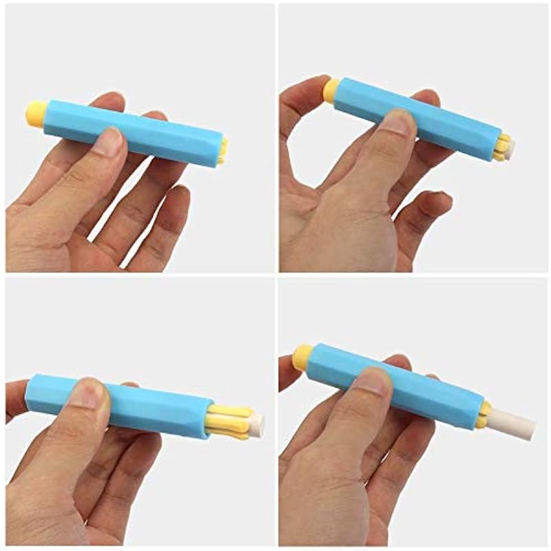 Eduway Multicolor Chalk Holder For Teacher | Kids |Adults & Office Use (Pack of 4)(Multicolor)