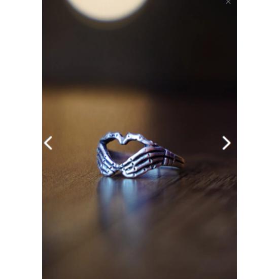 Heart Skeleton Model Adjustable Ring