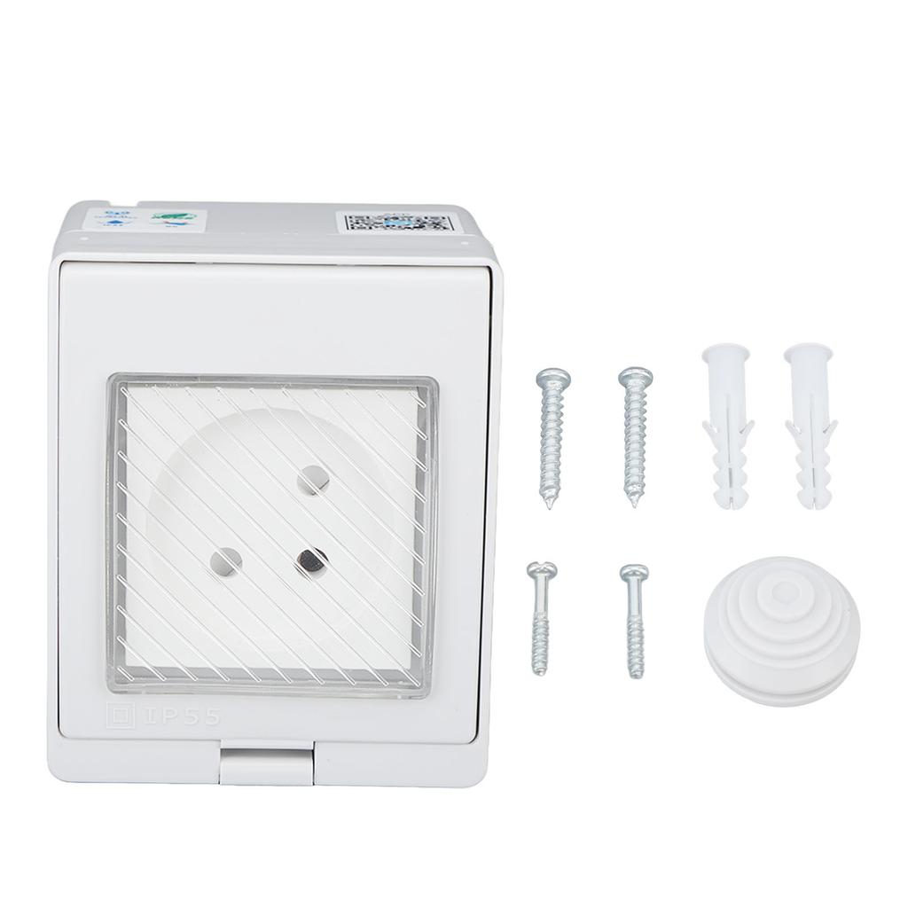 WiFi Smart Socket PC ABS IP55 Waterproof APP Remote Control Power Outlet for Bathroom Outdoor 100