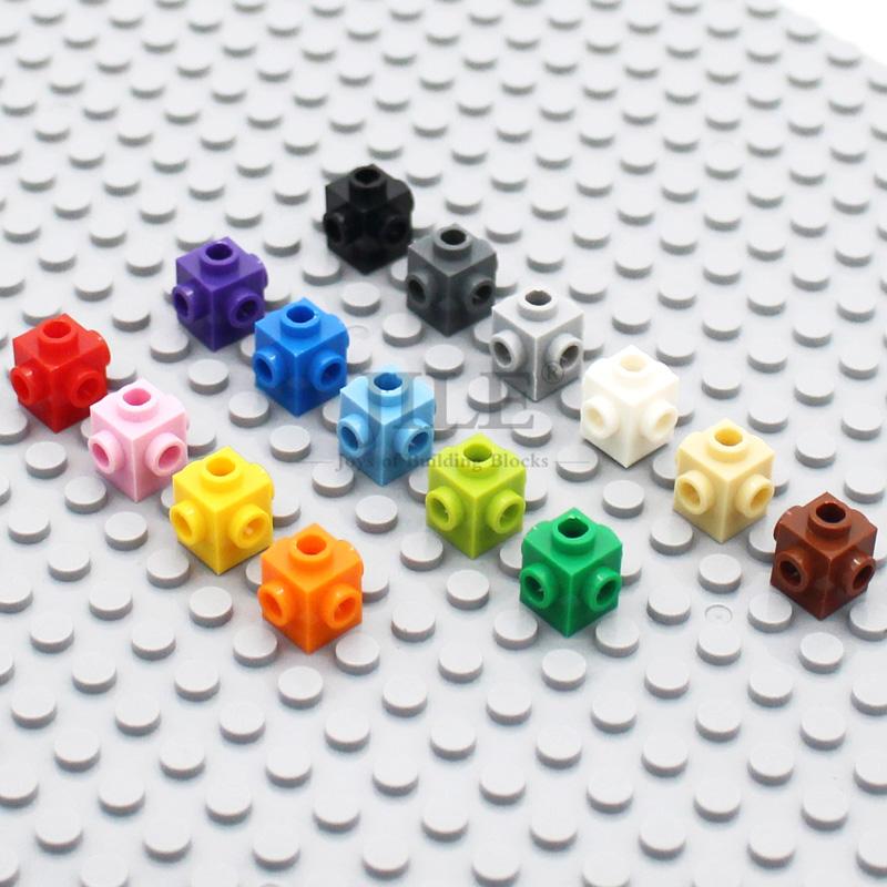 50pcs Building Blocks 4733 Brick Modified 1x1 with Studs on 4 Sides DIY Educational Bricks Bulk Toys Compatible Major Brand