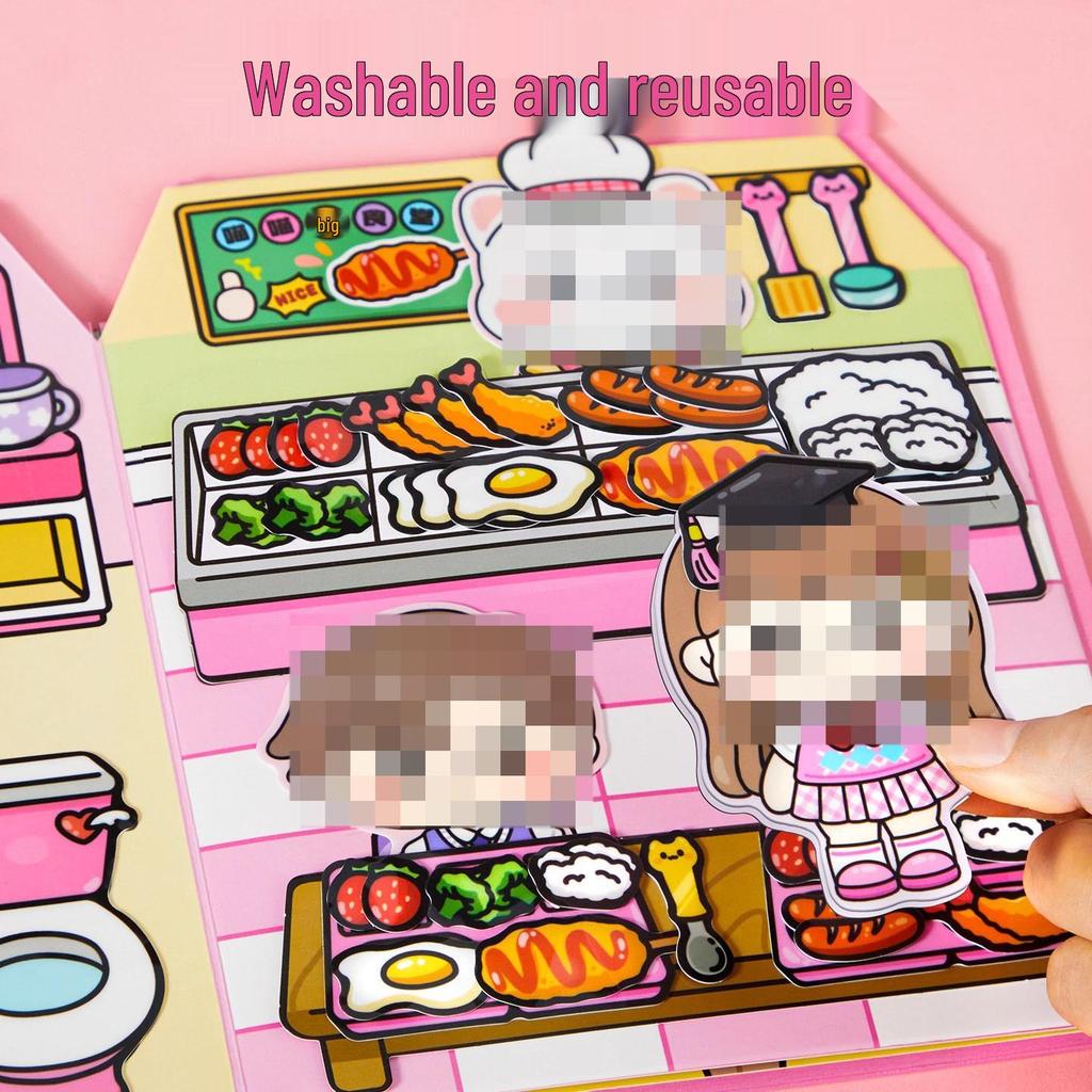 Jelly Top Ruhiges Buch für Schüler: Prinzessinnen-Verkleidungs-Sticker-Thema für Kinder