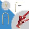 0-180 Degrees 3 in 1 Tubing Bender Adjustable Manual Pipe Bender Tube Bender Tool  Copper Pipe
