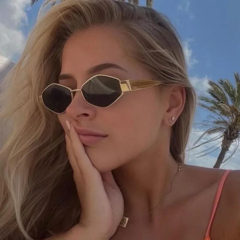 Vintage Special-Shaped Sunglasses Women Men Square Sun Glasses Female Retro Polygon Oculos De Sol for Male Eyeglass Eyewear