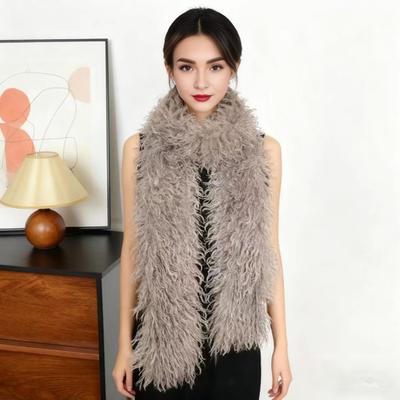 Winterschal Einfarbig Verdickt Plüsch Weich Dick Warm Extra Langer Schal Winter Outdoor Kunstpelz Nackenwärmer