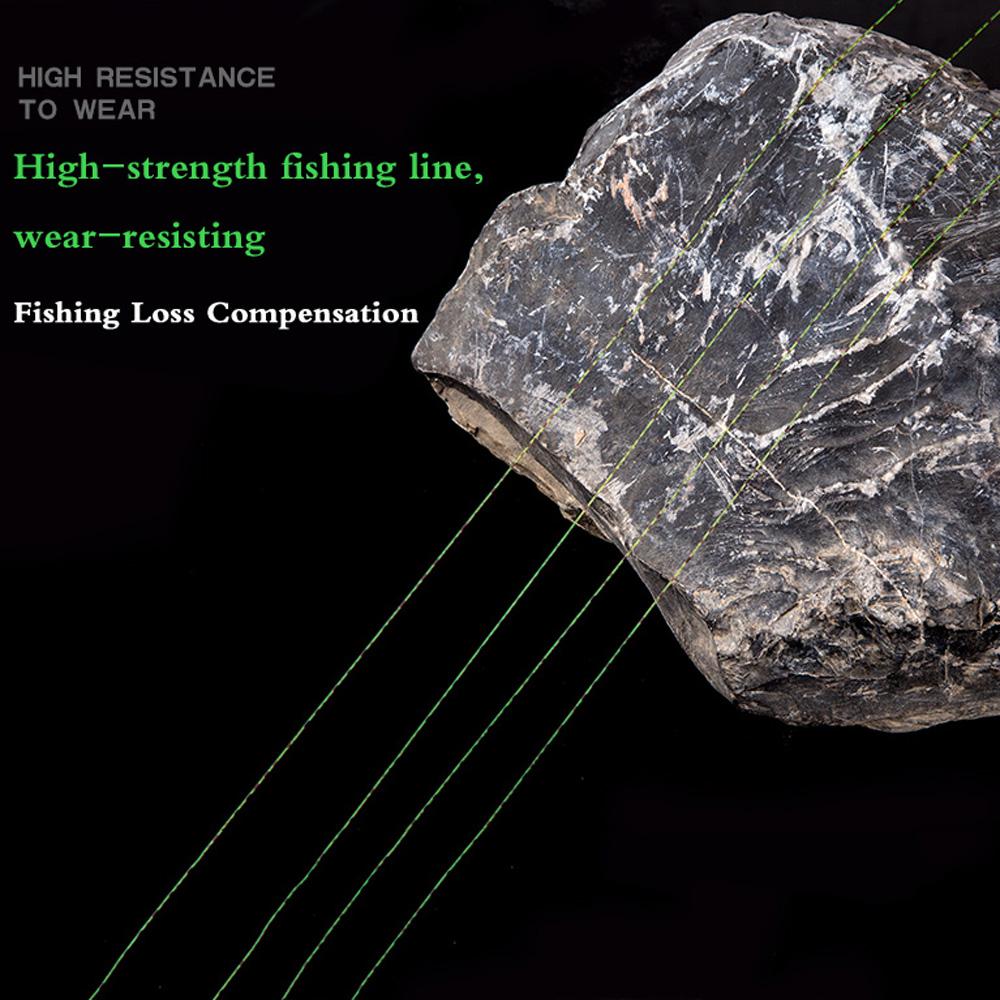 Neue Unsichtbare Karpfenangelschnur 50m Haupt-/Unter-Sprenkelschnüre Superstarke Nylon-Fließenschnur Sinkende Fluorocarbon-Ausrüstung 0.4-5#