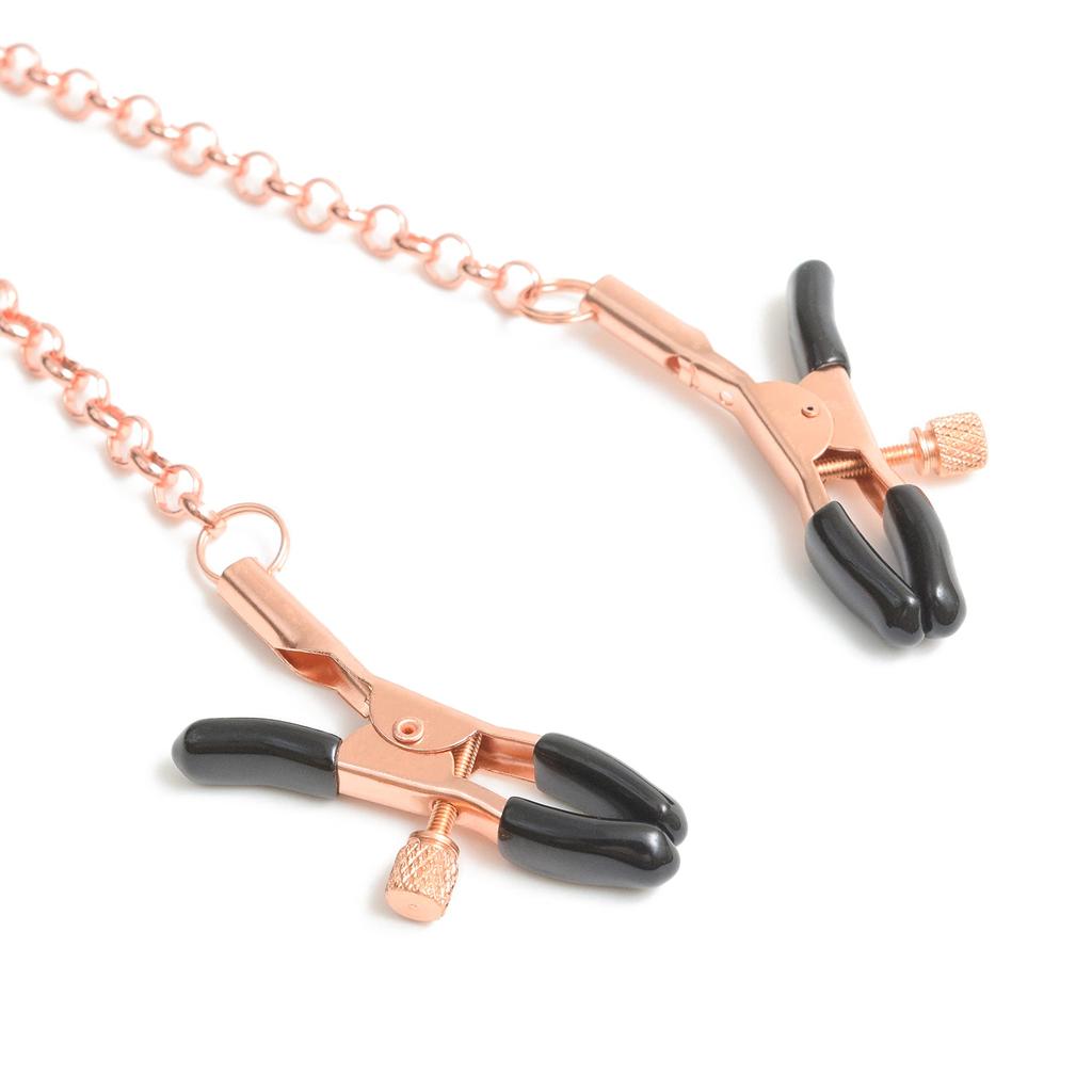 Liebe Seele Collar for People Nipple Clip Set SM Goods Cosplay Rose Gold Choker