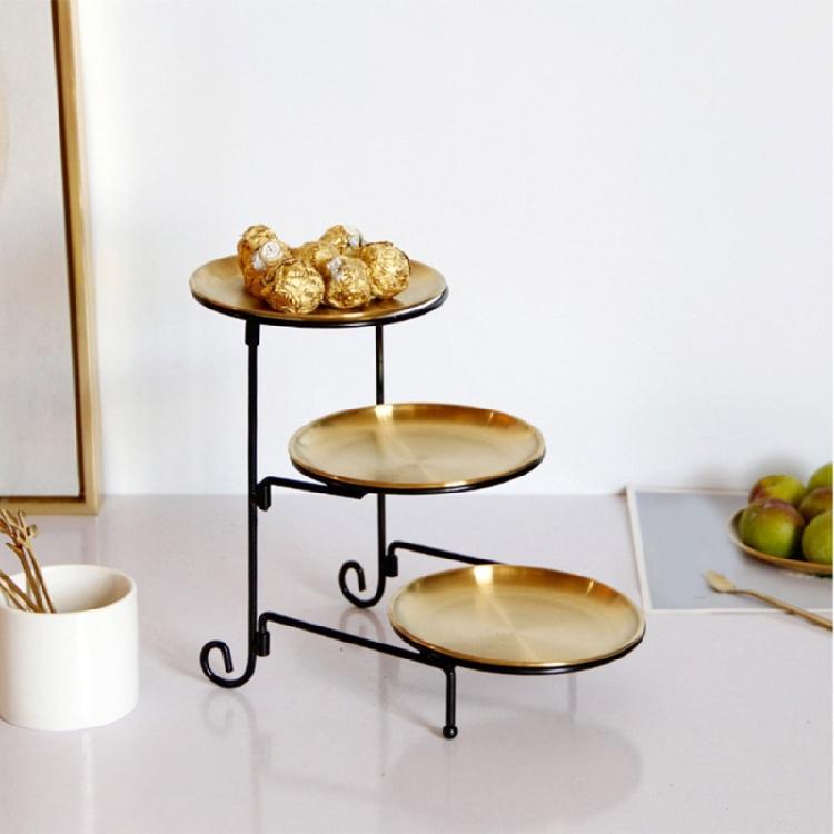Three Tiers Display Stand for Festives and Casual Dining Detachable Cake Holder Wedding Banquets Cupcakes Holder