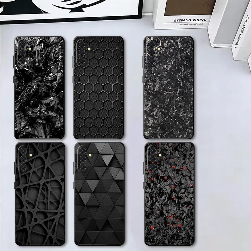 Carbon Fiber Cool Pattern Soft Phone Case for Samsung A17 A37 A57 A16 A26 A36 A56 A15 A25 A35 A55 A14 A24 A34 A54 A13 A23 A33 A5