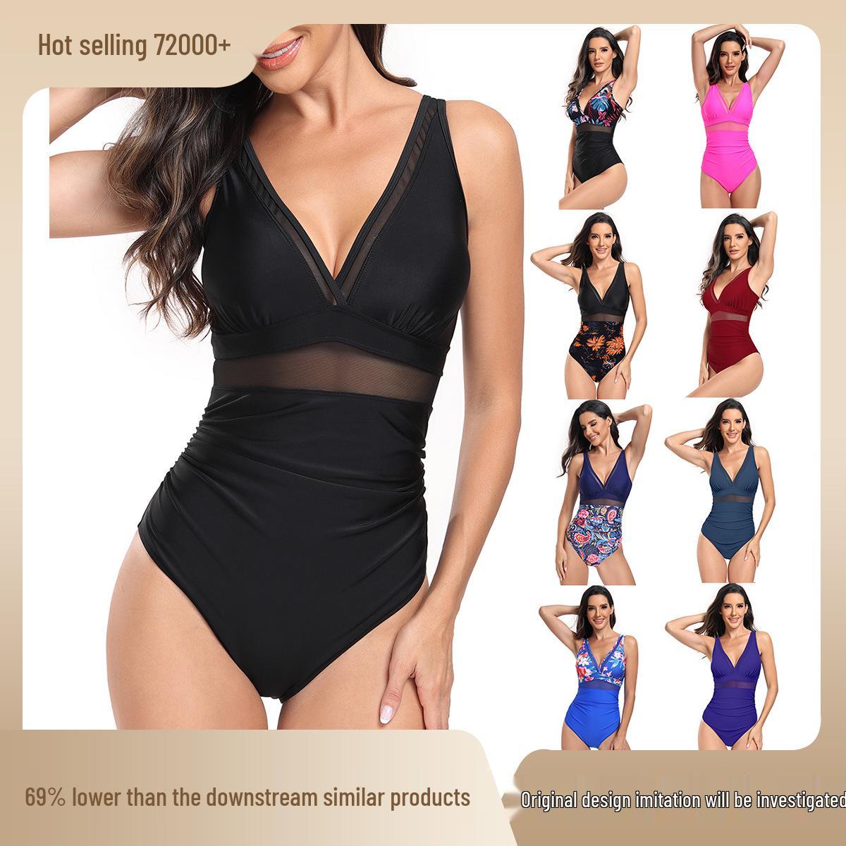 

2025 Women s One-Piece Swimsuit: European & American Style Bikini S