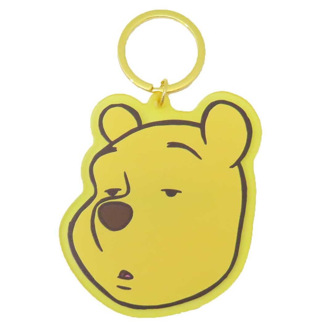 

Marimo Craft Winnie the Pooh Funny Face Friends Series Dyed Acrylic Winnie the x Keychain, Pooh, W87.3 H85.8mm (approx. MCPH-293)