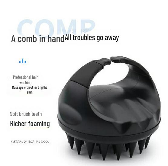 Silicone Shampoo & Scalp Massager Comb