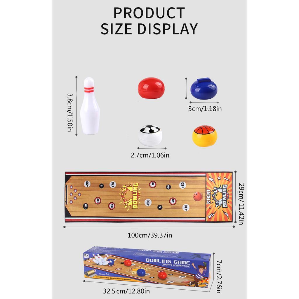 Stolní interaktivní herní sada Indoor Curling/Golfy/Basketbal/Fotbal/Bowling Stolní hra Dětská zábavná hračka