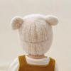 Baby hat winter fleece hat thickened boys and girls autumn and winter ear protection cute wool hat super cute baby knitting