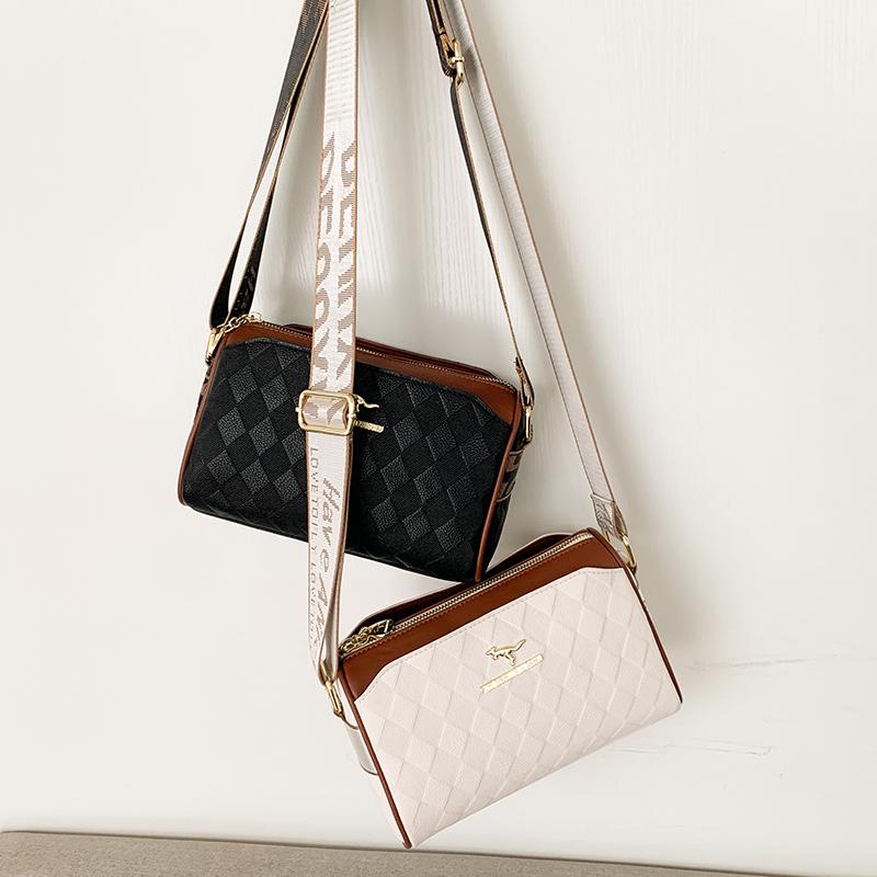Luxury High Quality Women Messenger Bag Famous Designer Lady Shoulder Bags Fashionable Checkered Trendy Crossbody