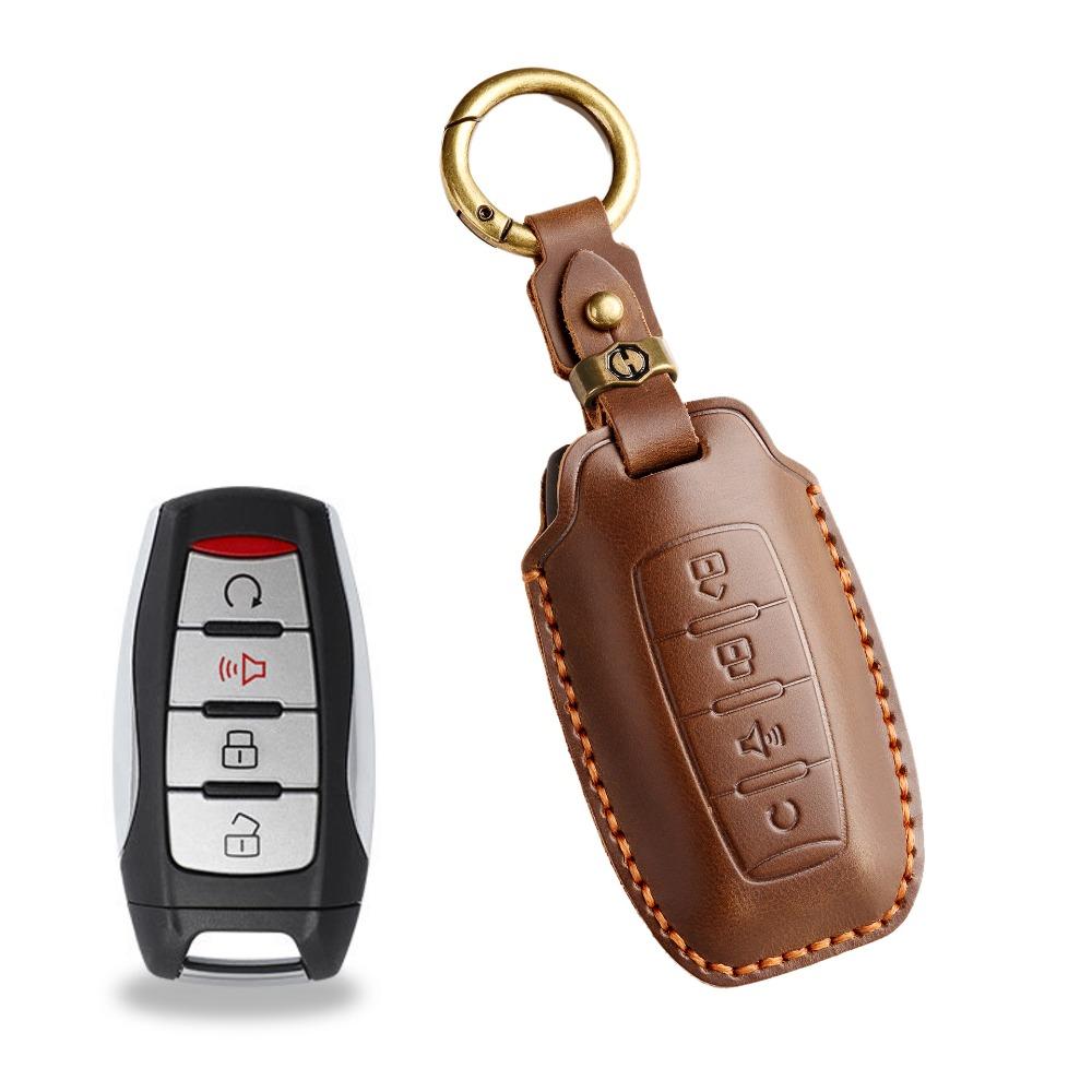 Handgefertigtes Schlüsseletui aus echtem Leder für Haval H6S H9 M6 First Love Big Dog Cannon im Retro-Stil, Auto-Schlüsselhülle