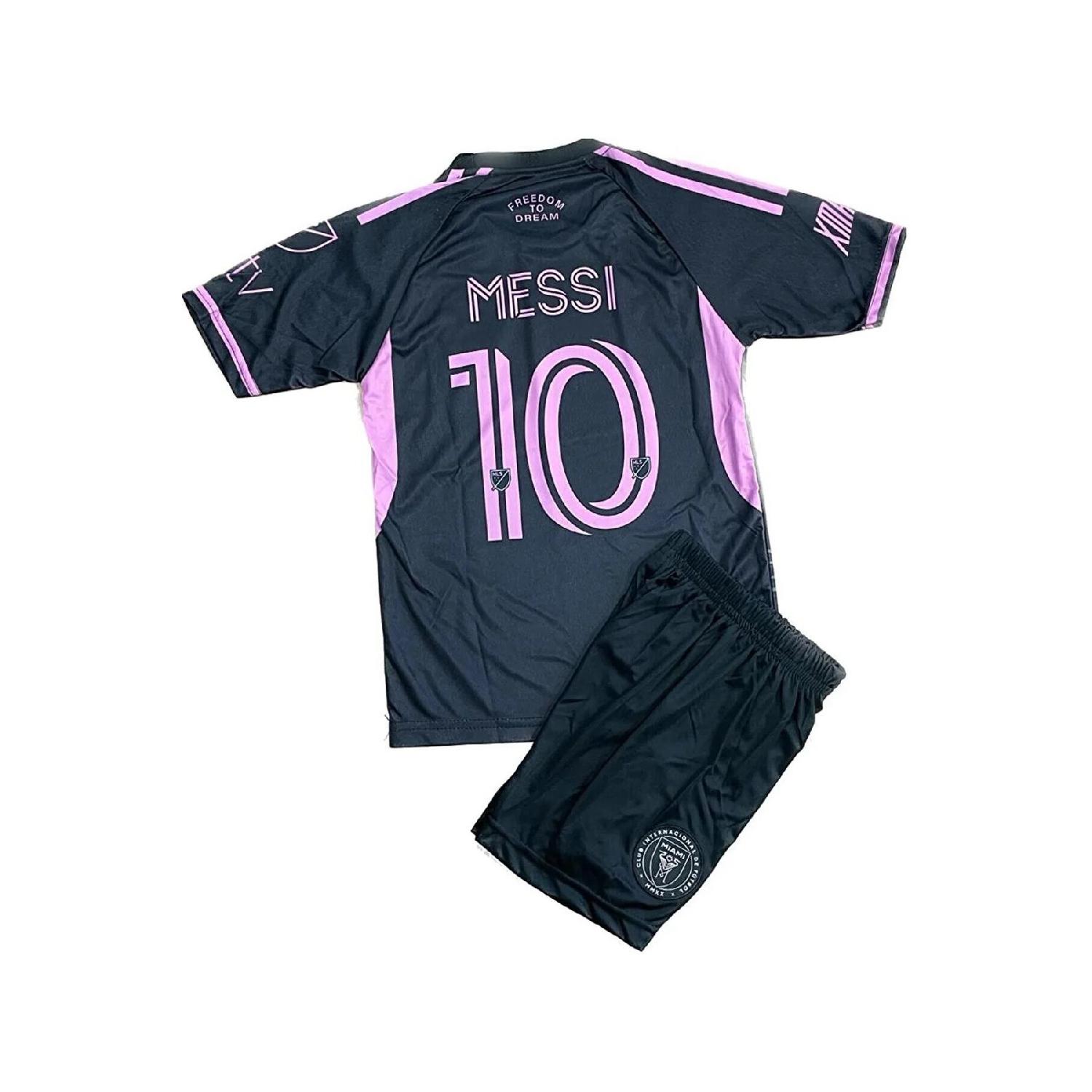 

Комплект детской футбольной майки и шорт Inter Miami Messi 23/24