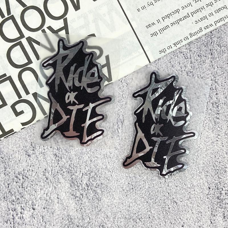 1 Stück Ride or Die Motorrad Aufkleber Wasserdicht DIY Motorrad Tankdeckel Helm Rennrad Oberrohr Rahmen Lenker Vinyl Aufkleber
