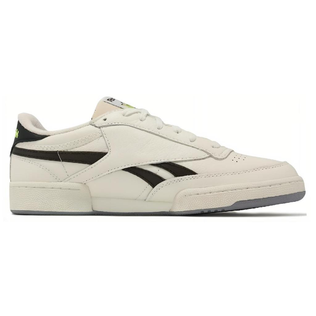 Reebok Club C Revenge Vintage Chalk Black Acid Yellow Unisex Sneakers Cream Core-Black 100074206