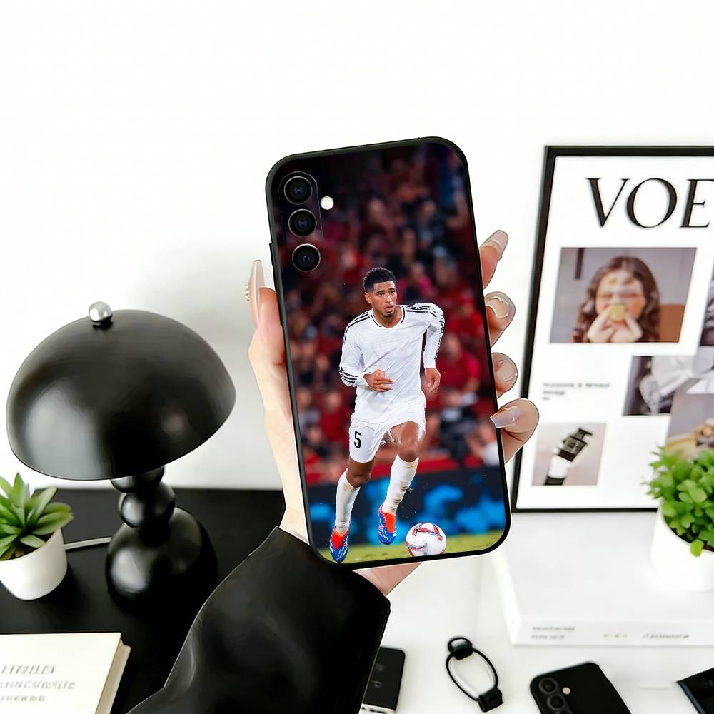 J-Jude Bellingham Phone Case Black Silicone Soft For Samsung Galaxy A73,A72,A71,A70,A53,A52,A51