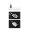 Fashionable and elegant queen crystal necklace, exquisite retro diamond inlaid square pendant