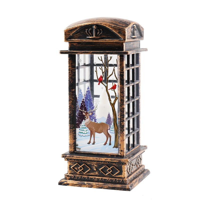 

Christmas Decorations Small Lanterns Candle Lamps Electronic Snowman Night Lights Christmas Gifts Desktop Ornaments