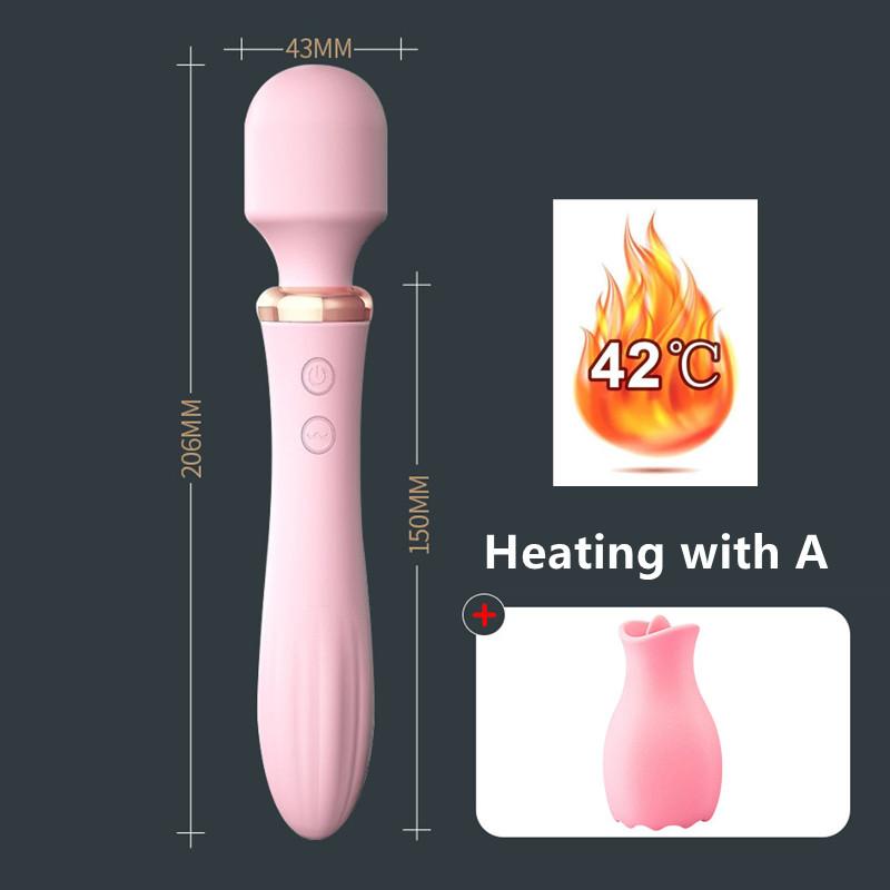 Warming and Stretching Vibrator For Women 10 Mode Clitoris Tongue Stimulator Reality Dildo Vibrators Female Sex Toys for