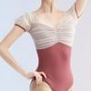 Mesh Dance Costume Short Sleeve Gymnastic Clothes Girls Ballet Dress  Ballet Practice