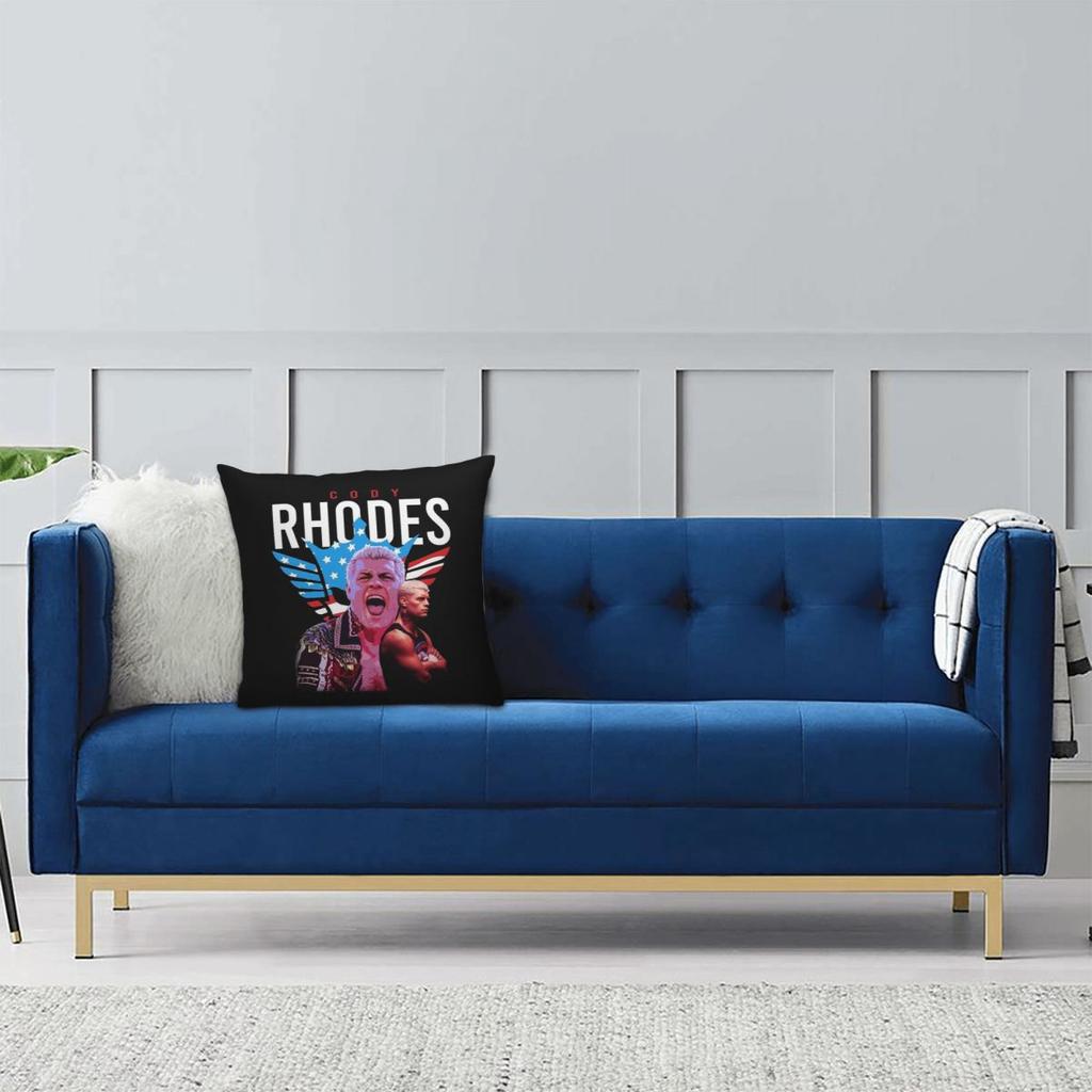 In The Ring Cody Rhodes American Nightmare Square Pillowcase Pillow Cover Cushion Throw Pillow for Home Sofa Living Room