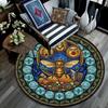 Bee Honey Glass Round Area Rug Under Office Chairs Bedroom Living Room Home Decor