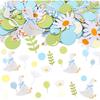Honoson Set of 200 Pcs Silly Goose Confetti Birthday Party Decorations DIY Supplies Silly Goose Table Decoration Birthday Party (Blue)