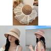 Sun Protection Sunhat For Women Foldable Korean Style Breathable Wide Brim Summer Hat