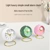 European Silent Luminous Quartz Clock for Children – Creative Metal Design for Living Room, Bedroom, Students; Simple Electronic Alarm Clock.