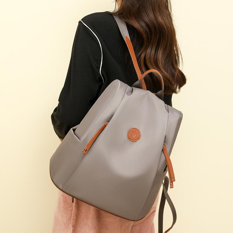 Women's Lightweight Nylon Backpack Travel Small Backpack Crossbody Bag