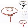 Womens Faux Leather Thin Belt With Knot Closure For Street Style And Daily Wear