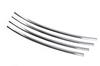 Bumper Grille (2013-2025, Stainless Steel) Carmos - Turkish Steel for Renault Fluence