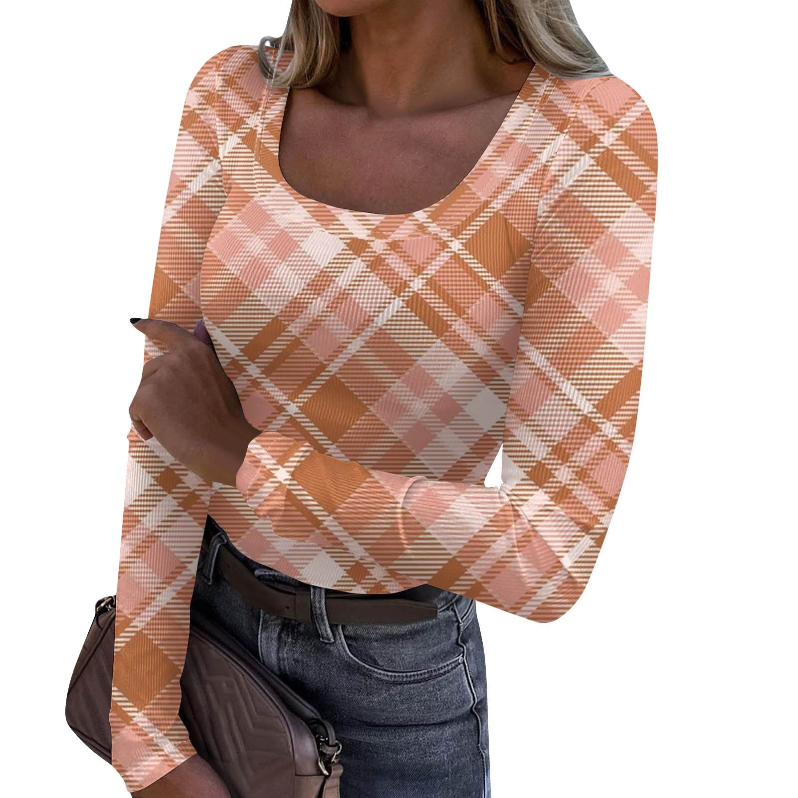 

Жіночий модний тонкий нижній повсякденний пуловер з довгим рукавом і принтом на Хеллоуїн Топ з круглим вирізом M різнокольоровий