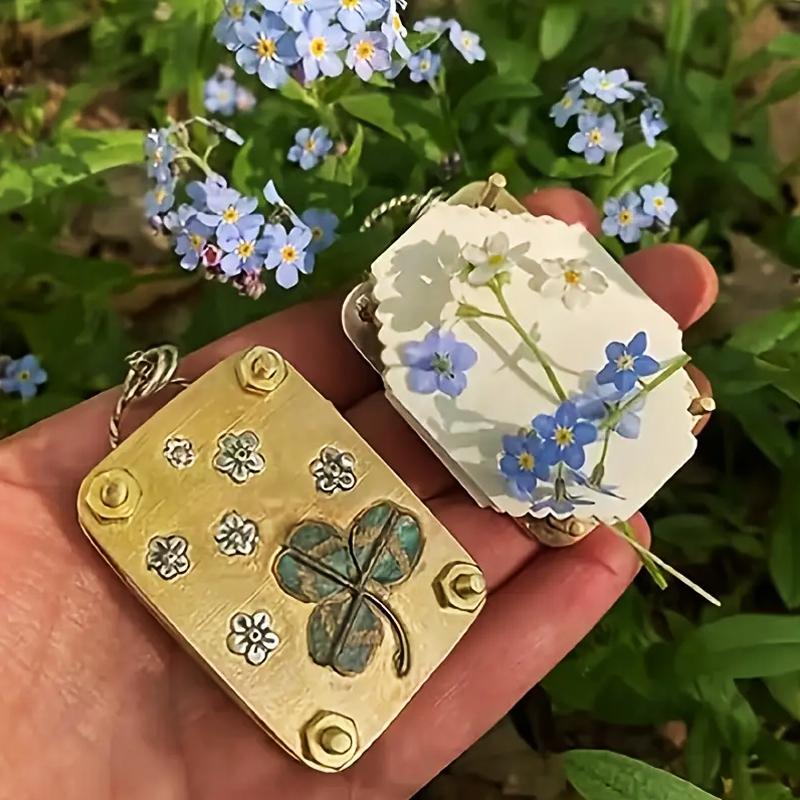 1PC Plants Art Crafts Plant Lover Flower Preservation Kit Portable Metal Flowers Pressing Arts Crafts Multiple Options Available