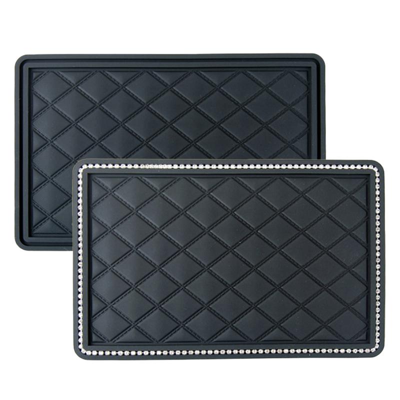 Anti-Rutsch-Matte für Telefon im Armaturenbrett des Autos Rhinesto Anti-Rutsch-Matte Rutschfestes Gadget Klebrige Matte Panel Auto Matte Fixieren Auto Zeug