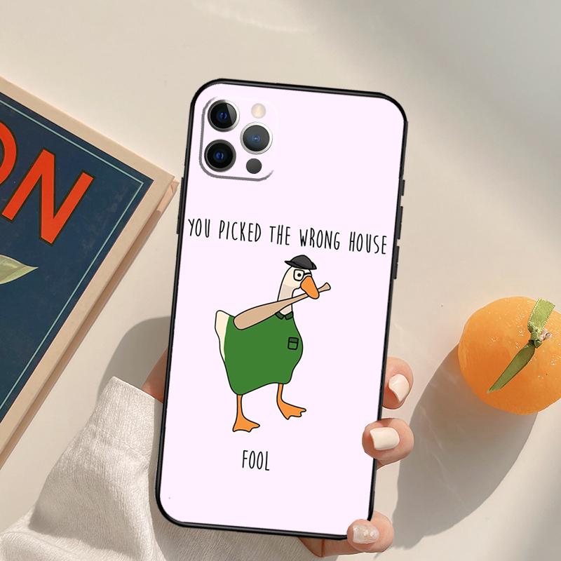 Untitled Goose Duck Game Funda Case For iPhone 16 15 14 Pro Max 11 12 13 Pro Max Mini XR 16 15 Plus 16e Phone Cover