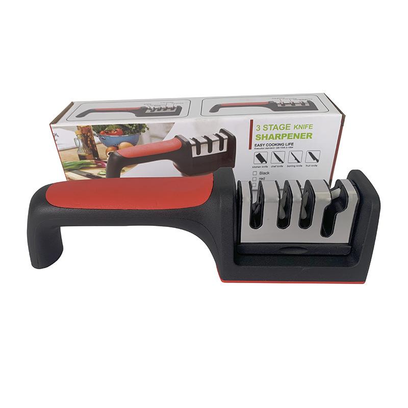 Knife Sharpener Kitchen Quick Manual Sharpening Stone Three Stages Home Multifunctional Knife Sharpener Scissors