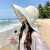 Fisherman Hat Wide Brim Shawl Design Big Head Circumference Quick-Drying Hat Extra Large Brim Neck Shawl Sun Protection Hat