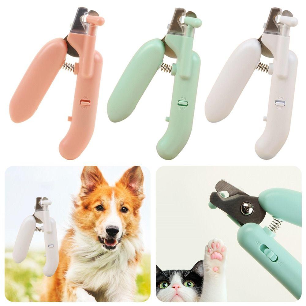 1Pcs Cat Claw Pet Grooming Tool with Light Nail Trimmer Machine Durable Pet Nail Clipper