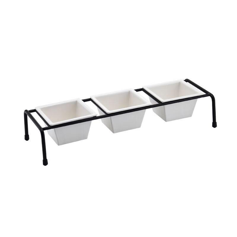 Nierxin Stainless Steel Multi-Grid Serving Stand