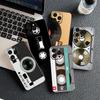 Cover for Motorola Moto G86 G57 E14 E15 G14 G34 G67 G84 G24 A54 G15 Power E22 Phone Case Cassette Retro Camera Vintage Tape