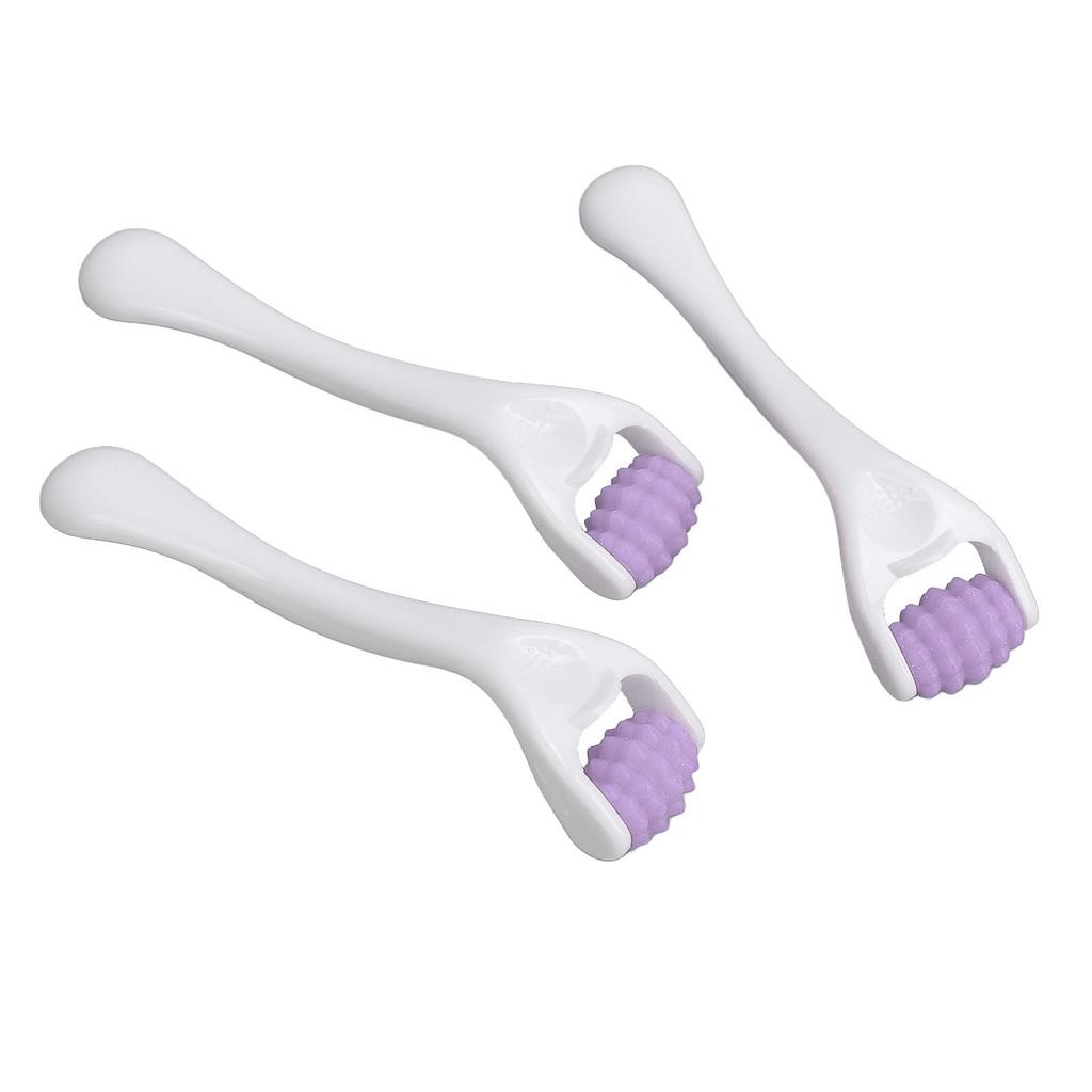 3 Pcs Face Muscle Massage Roller Deep Relaxation Relieve Fatigue Silicone Facial Eye Massage Roller